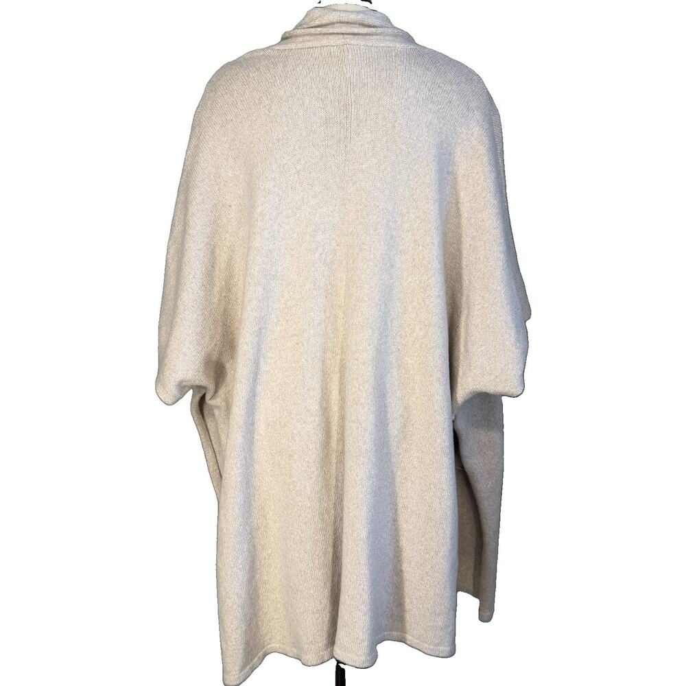 Eileen Fisher Tan Open Front Cardigan Sweater Shrug M/L Italian Yarn Boho - Picture 3 of 9